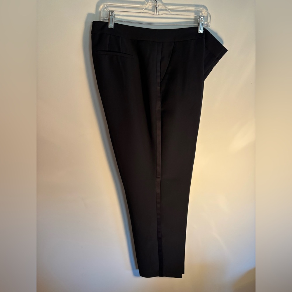 Talbots Elegant Black Tuxedo Trousers